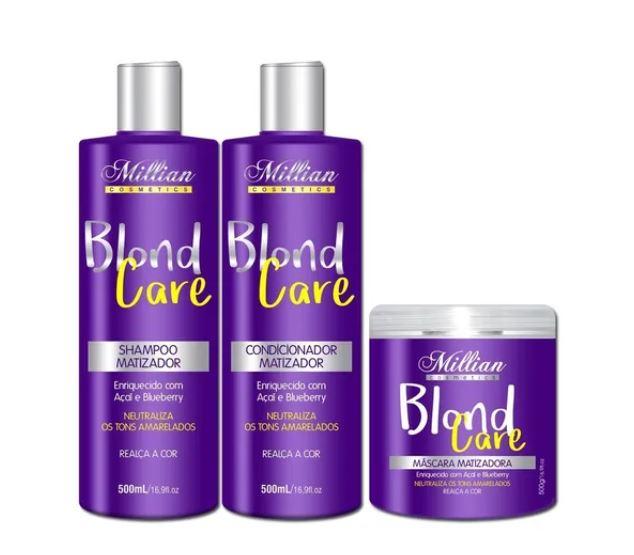 Other Home Care Blond Care Tinting Home Care Maintenance Acai Blueberry Kit 3x500 - Millian