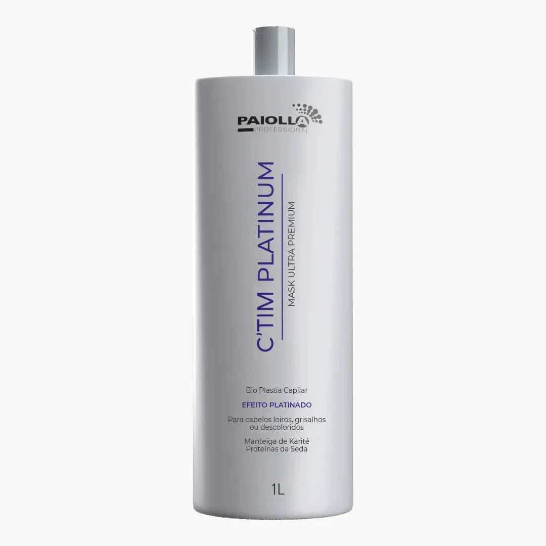 Paiolla Brazilian Keratin Treatment Hair Bioplasty Discolored Gray Platinum Blond C'TIM Progressive 1L - Paiolla