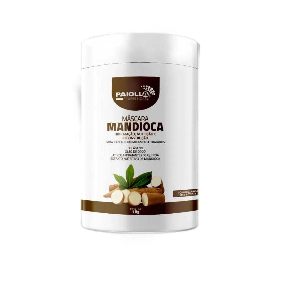 Paiolla Hair Color Mandioca Cassava Damaged Hair Reconstruction Treatment Mask 1Kg - Paiolla