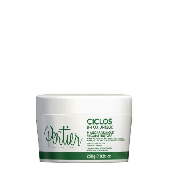 Portier Brazilian Hair Treatment Ciclos B-Tox Unique Reconstruction Hair Shine Malleabillity Mask 250g - Portier