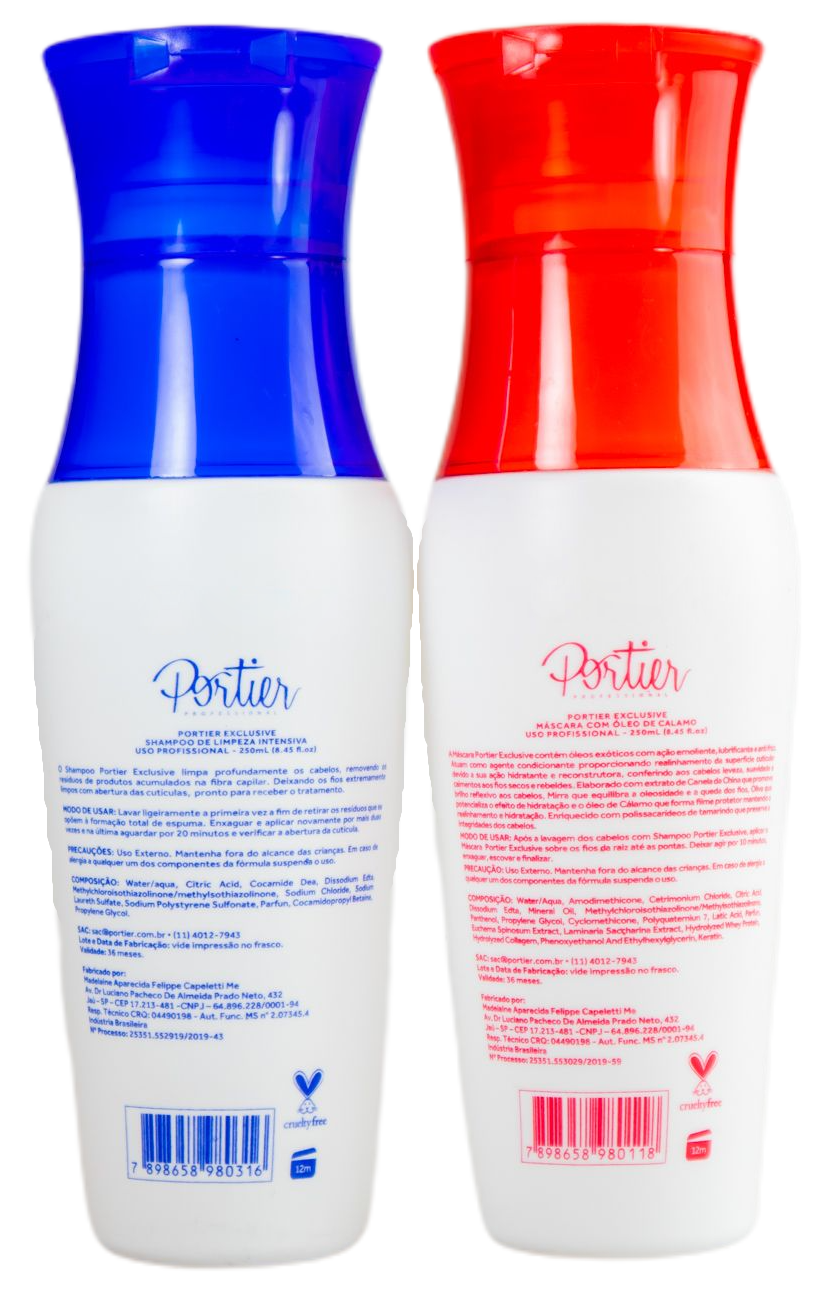 Portier الحصري للفرشاة التقدمية 2x250ml - Portier