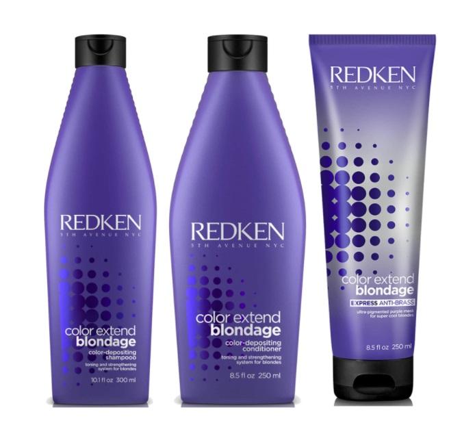 Redken Brazilian Keratin Treatment Color Extend Blondage Wheat Amino Acids Glycerine Treatment Kit 3 Itens - Redken