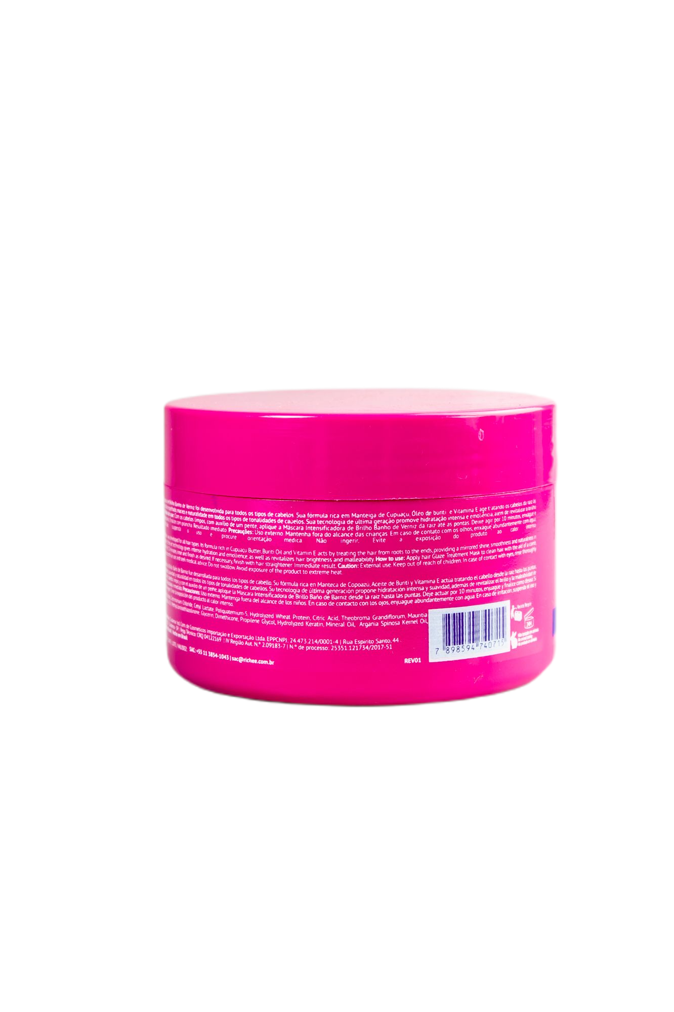 Richée Brazilian Keratin Treatment Brazilian Nano Deep Hair Mask Varnish Bath Shine Intensifying Treatment Mask 300g - Richée