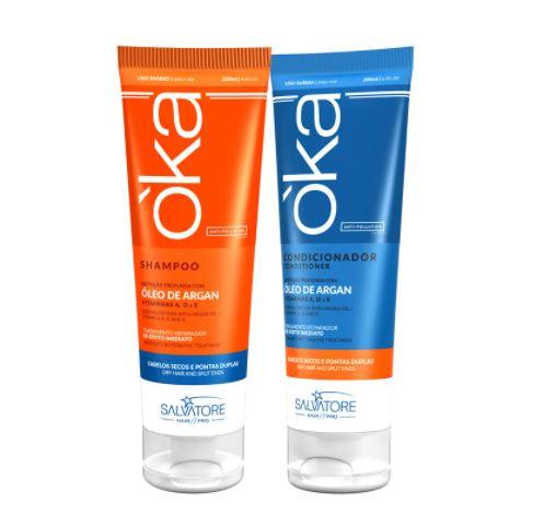 Salvatore Home Care Oka Argan Deep Nutrition Imeadiate Repair Restorative Kit 2 Prod. - Salvatore