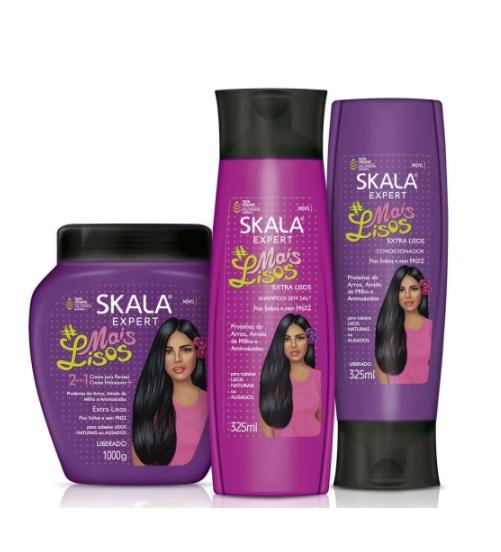 Skala Brazilian Keratin Treatment Expert More Smooth Rice Protein Corn Starch Amino Acids Kit 2x325ml Skala