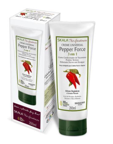 Skala Brazilian Keratin Treatment Pepper Force 3 in 1 Multifunctional Organic Vegan Treatment Cream 200ml Skala