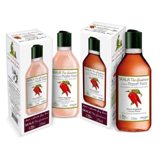 Skala Brazilian Keratin Treatment The Gardeners Pepper Force Red Paprika Organic Actives Treatment 2x275ml Skala