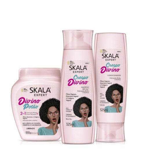 Skala Home Care Expert Divine Curly Hair Transition Anti Frizz Moisturizing Kit 3 Prod. Skala