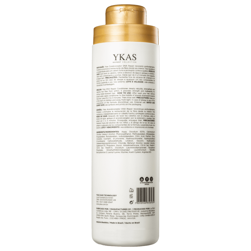 YKas Brazilian Hair Treatment DNA Repair For Damaged Hair / Pos Chemical Conditioner 1000ml - YKAS