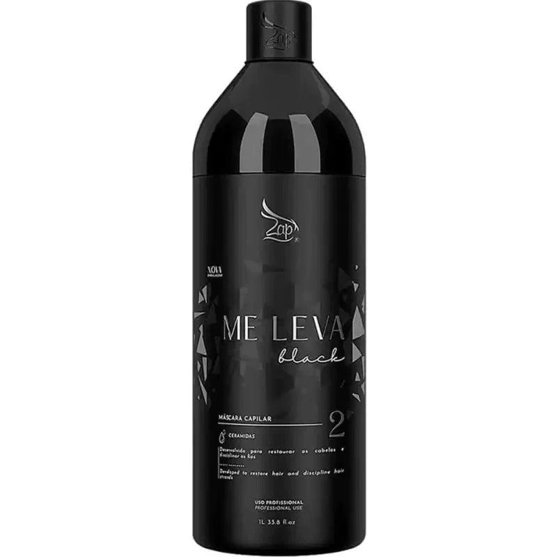 Kit Traitement Kératine Zap Me Leva 2x1L - Lissant Anti-frisottis, Pour Tous Types De Cheveux