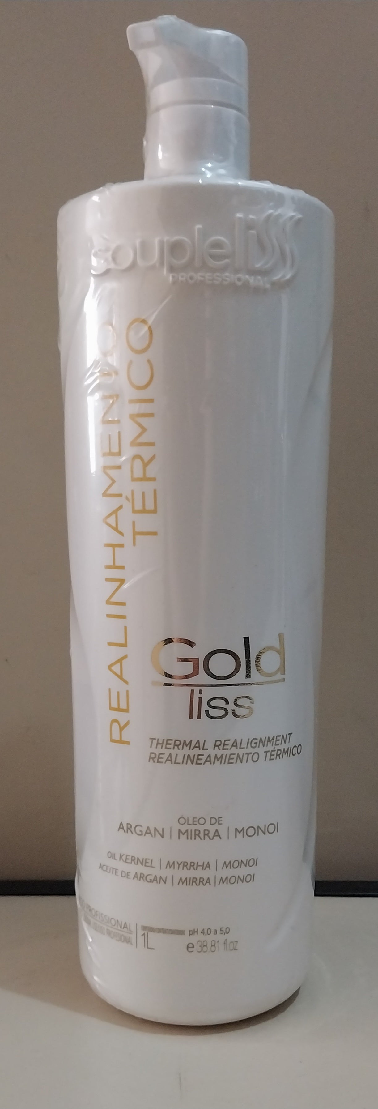 Gold Liss Termalment Sealing Macadamia Argan Treatment 1L - Souple Liss