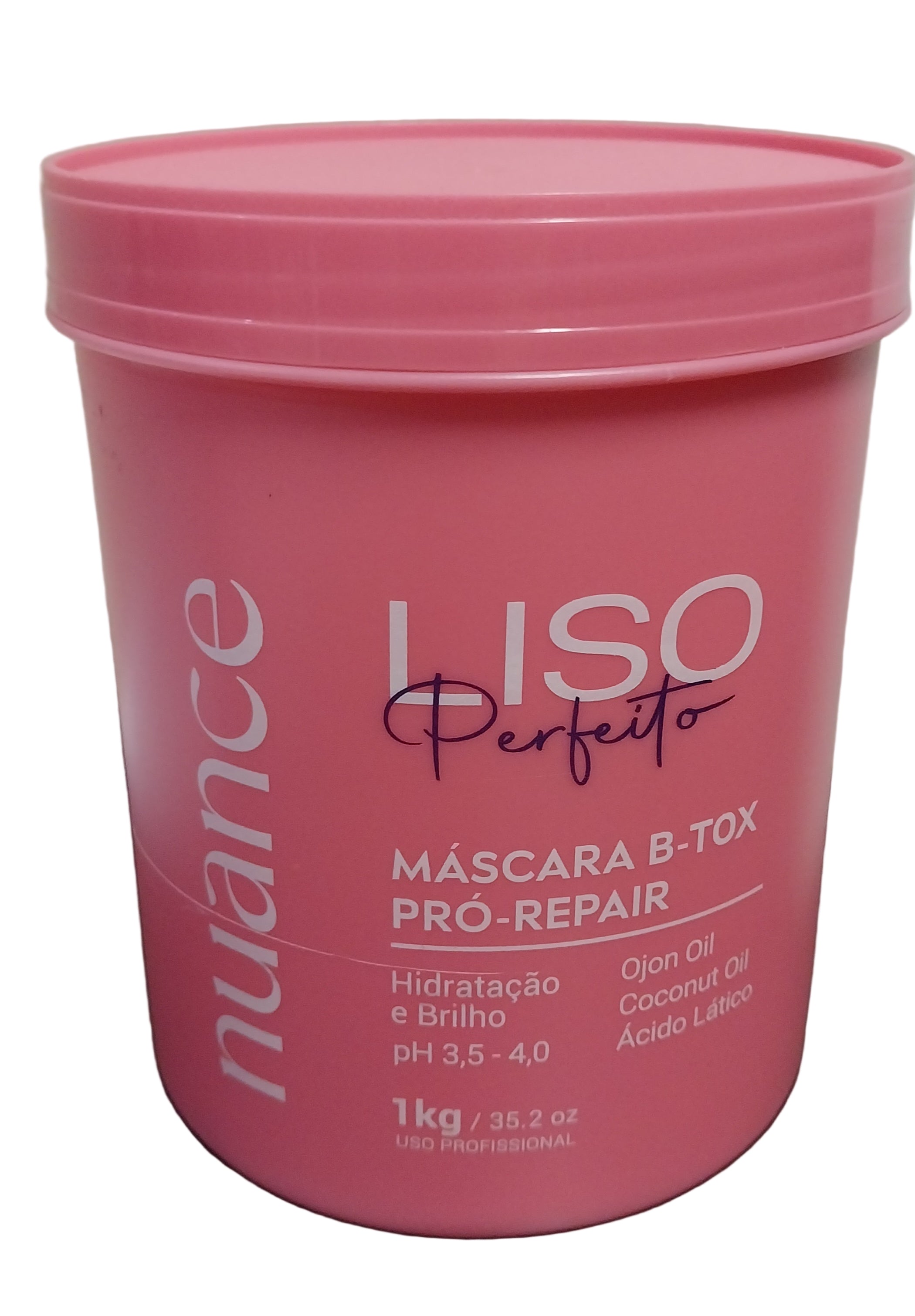 Liso Perfeito Deep Hair Mask Volume Reducer Straightening Cream 1Kg Nuance