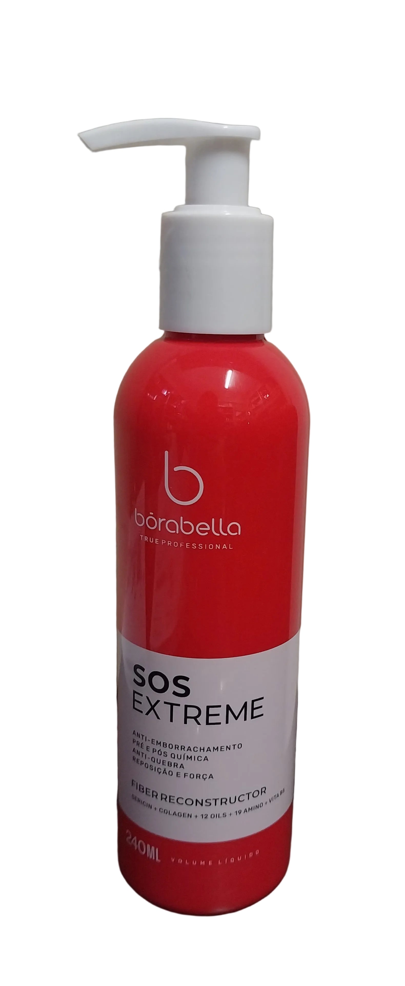 SOS Extreme Anti Hair Rubber Fiber Reconstruction Anti Loss 240ml - Borabella