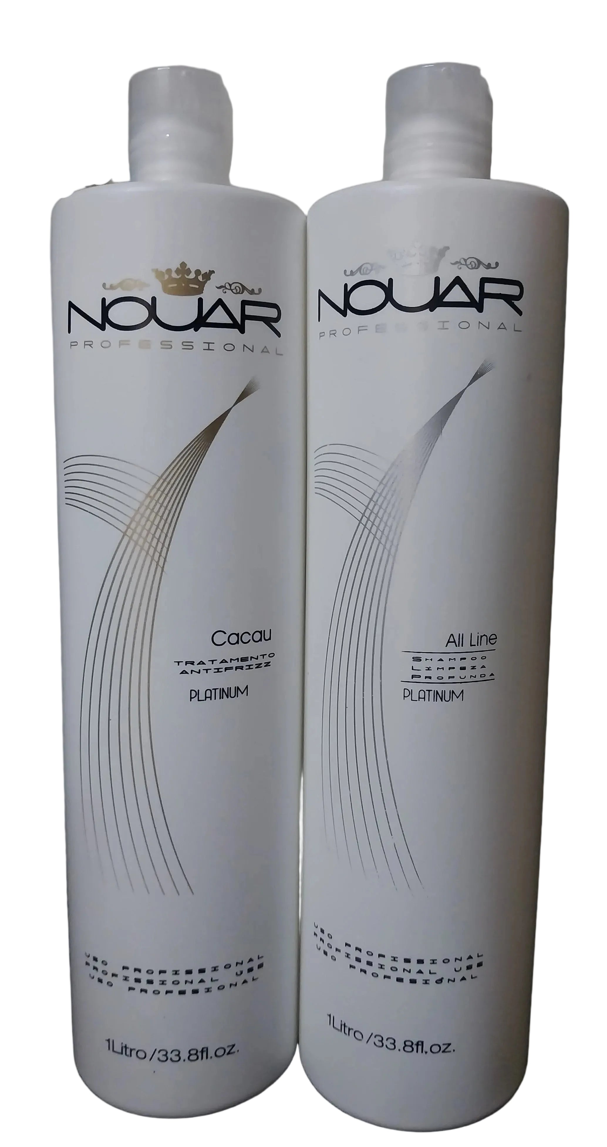 Cacau Cocoa Progressive Brush Hair Straightener Alignment Kit 2x 1L Nouar
