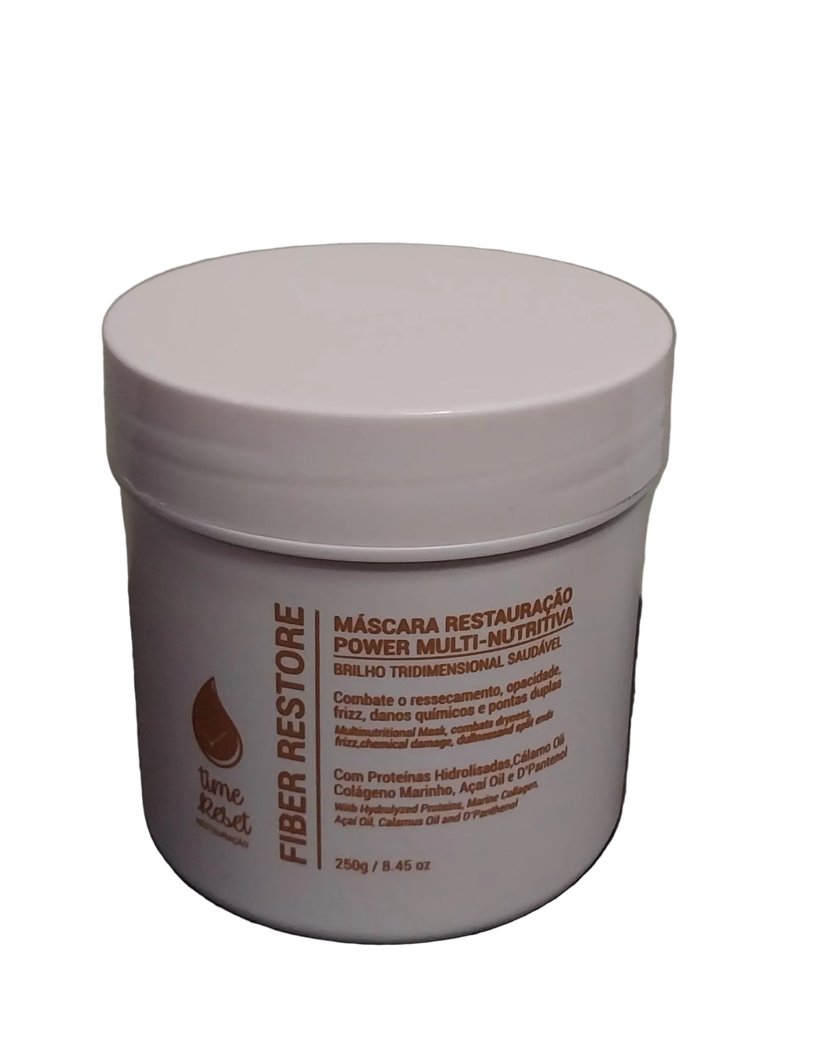 Fiber Restore Mask Dry Damaged Hair Anti Frizz Treatment 250g Nuance