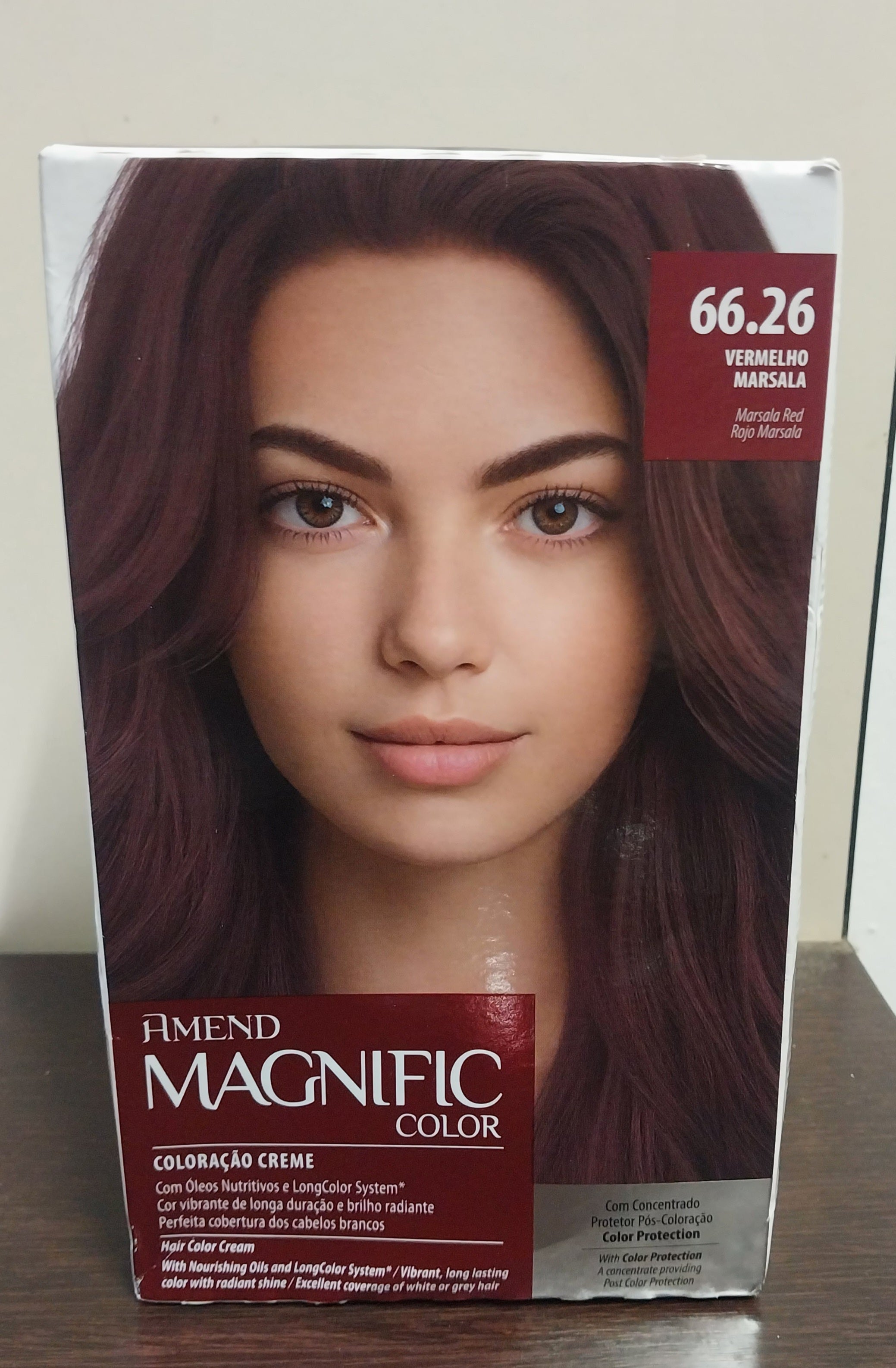 Lot of 3 Magnific Color Cream Dye 66.26 Marsala Red Hair Tint Amend
