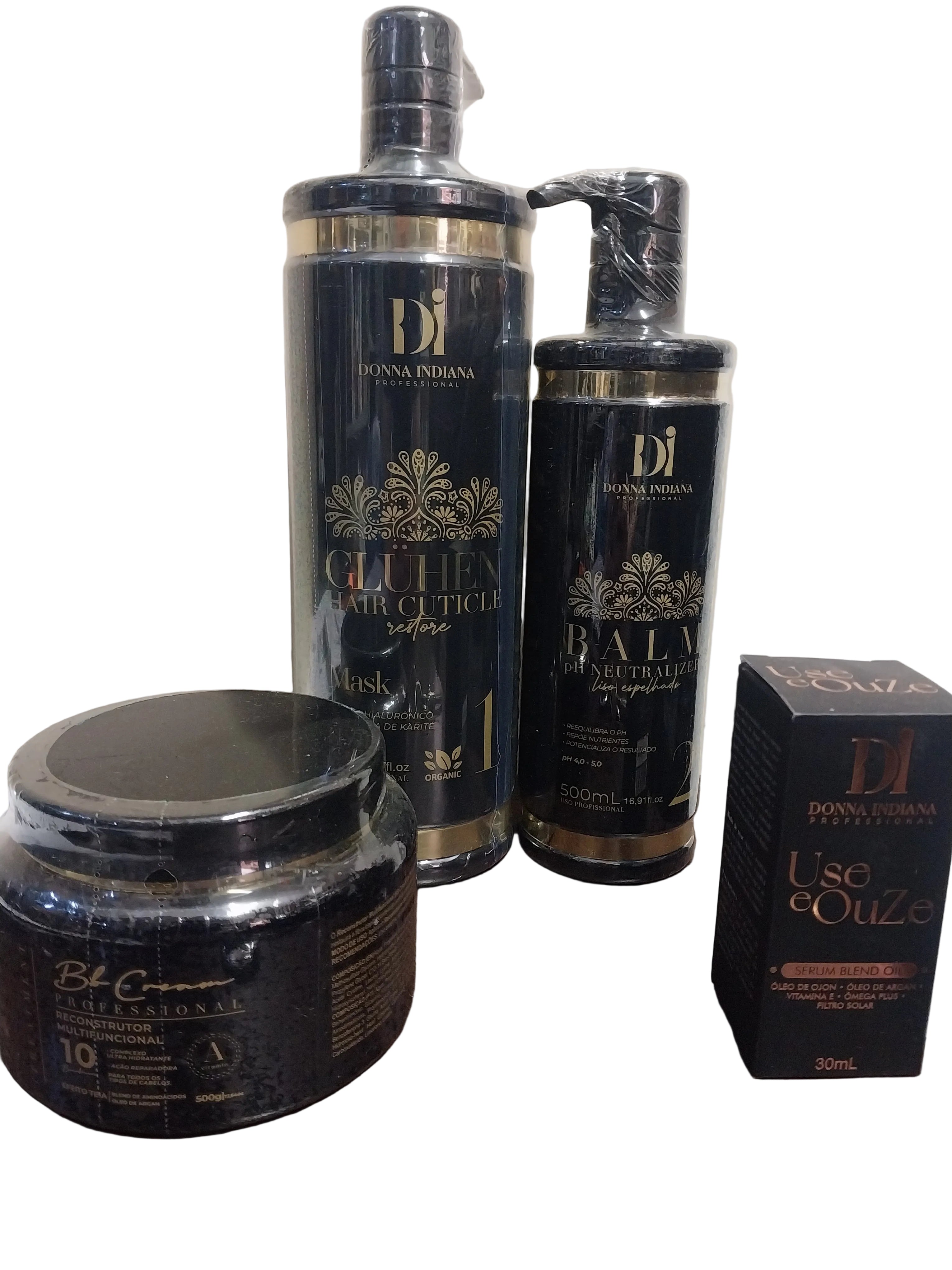 Indiana Queen Care Formaldehyde-Free Hair Smoothing and Shine Kit 1L + 500ml + 30ml