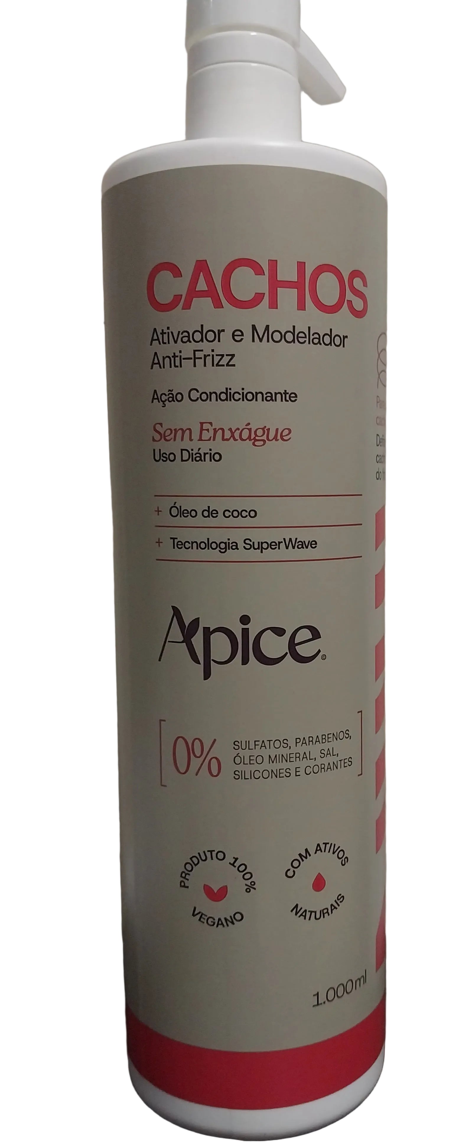 Cachos Crème Activatrice de Modelage Anti Frizz Cheveux Bouclés 1L Apse