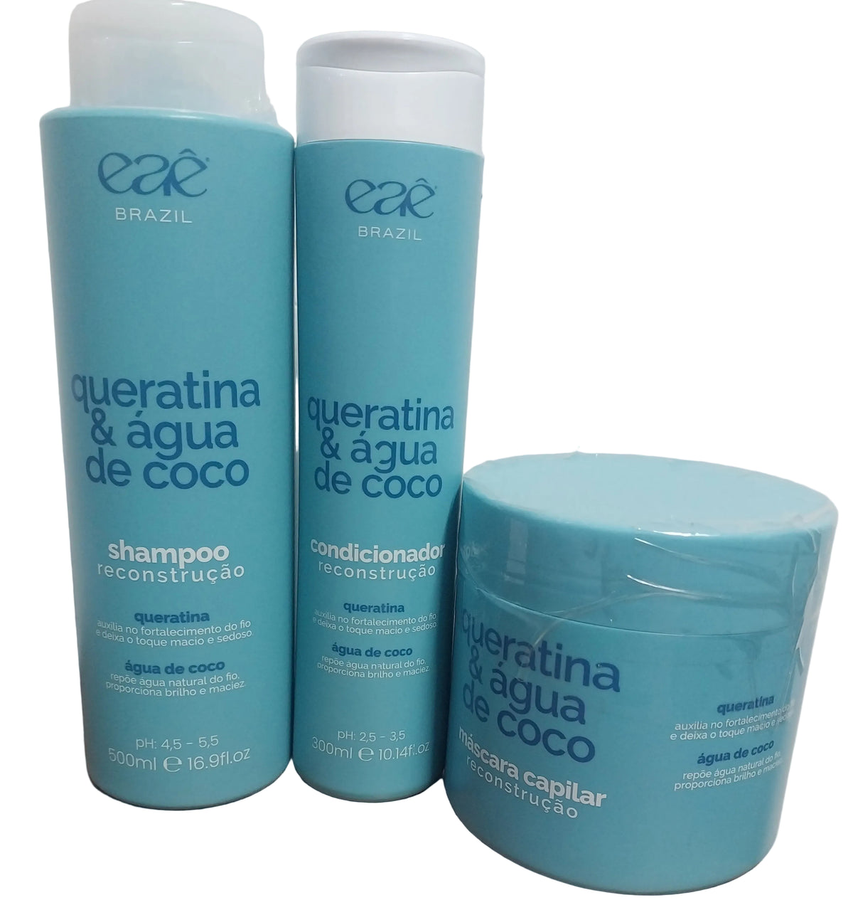 Keratin & Coconut Water – Intense Reconstruction Kit - Eaê Cosmetics