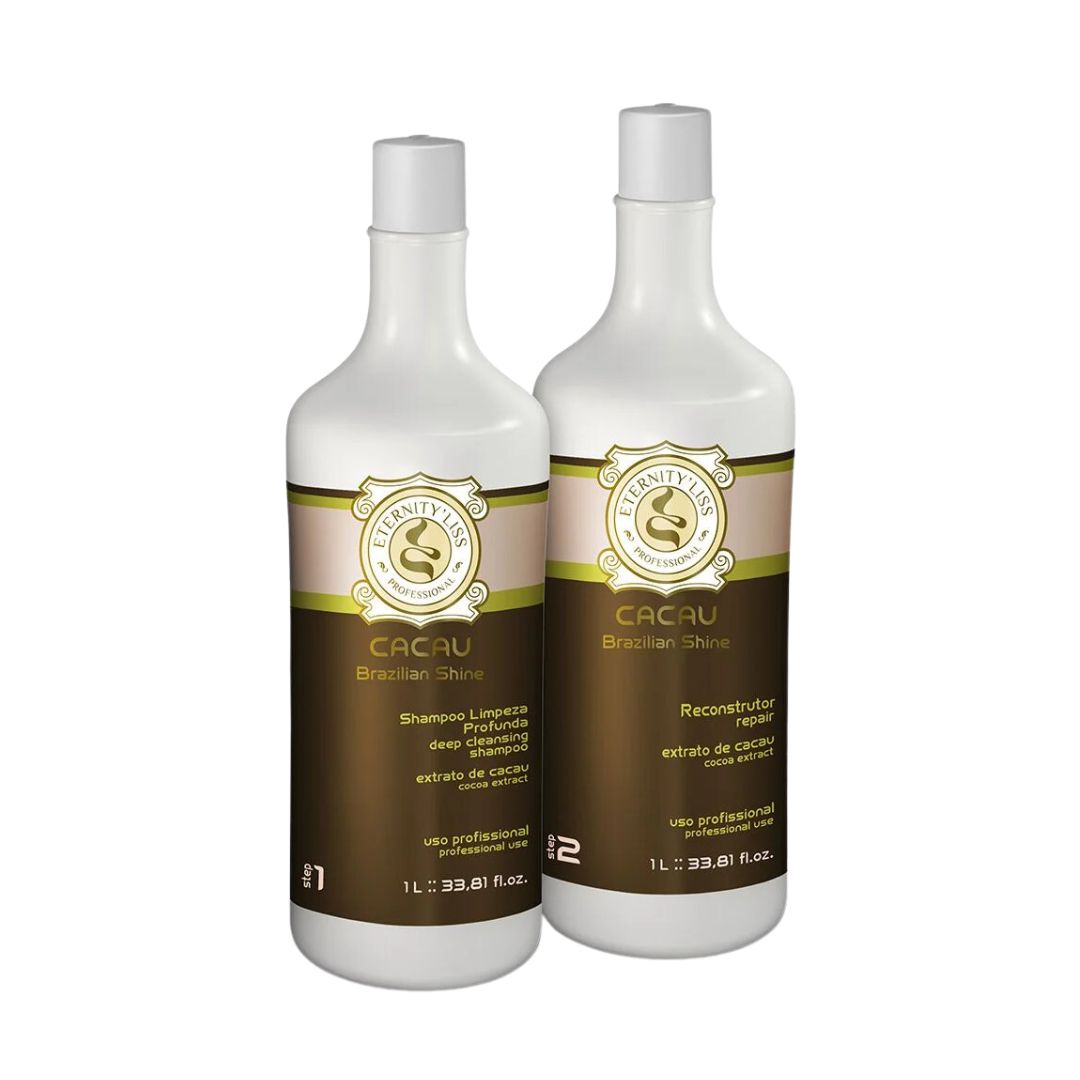 Kit de kératine brésilienne Eternity Liss Cacau 2x 1L / 2x 33,8 fl oz