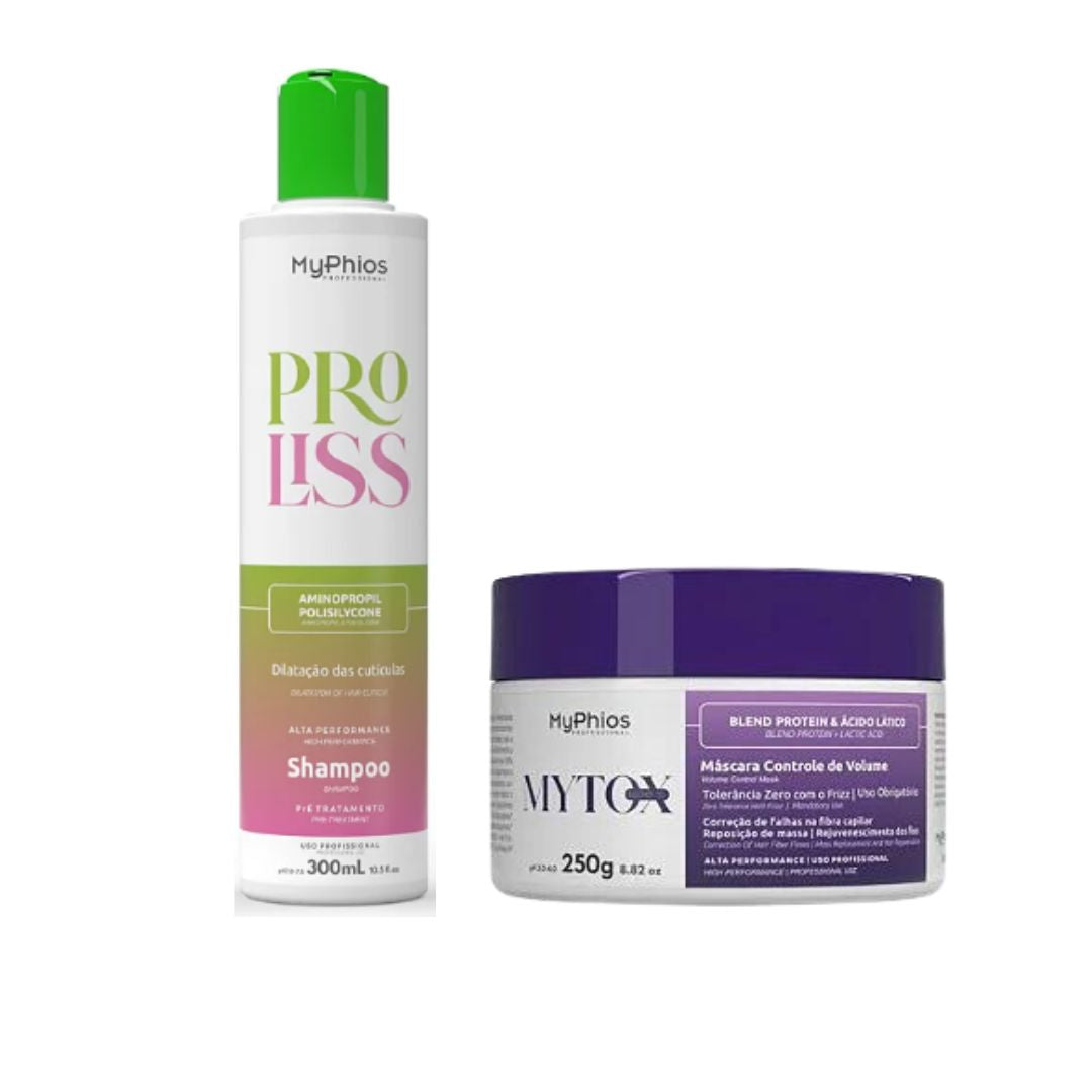 Kit de lissage des cheveux My Phios Cleansing Shampoo + MyTox Blonde Deep Hair Mask