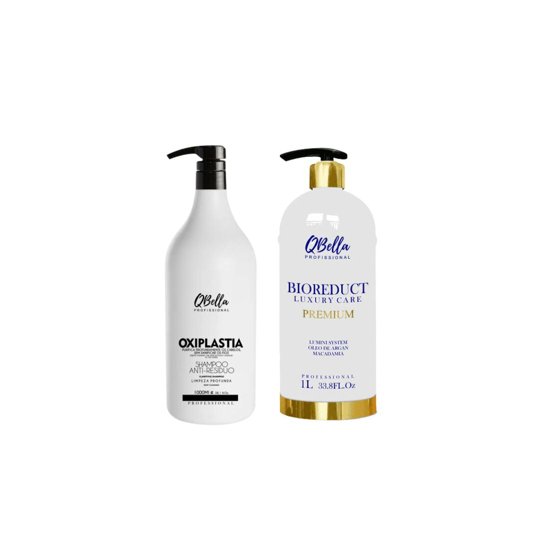 Shampoing capillaire QBella Oxipastia + Bioreduct Luxury Care Premium Volume Reducer