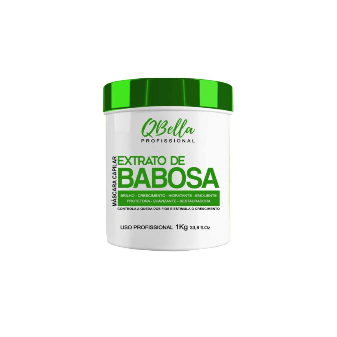 QBella Babosa Aloe Vera Extrait Cheveux Brillance Douceur Hydratation Masque Traitement 1Kg