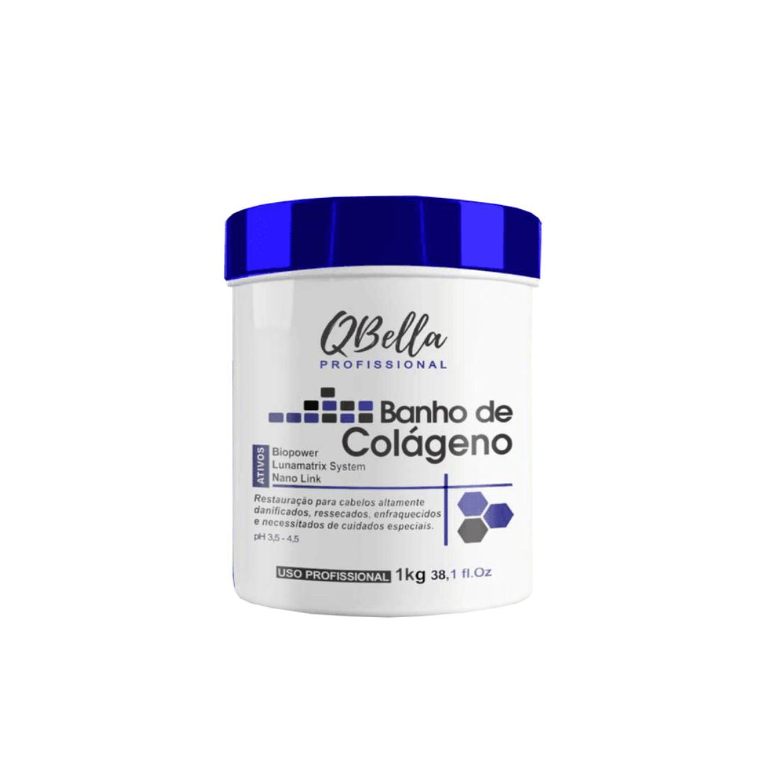 Bain de collagène QBella Traitement de restauration des cheveux Masque protecteur hydratant 1 kg