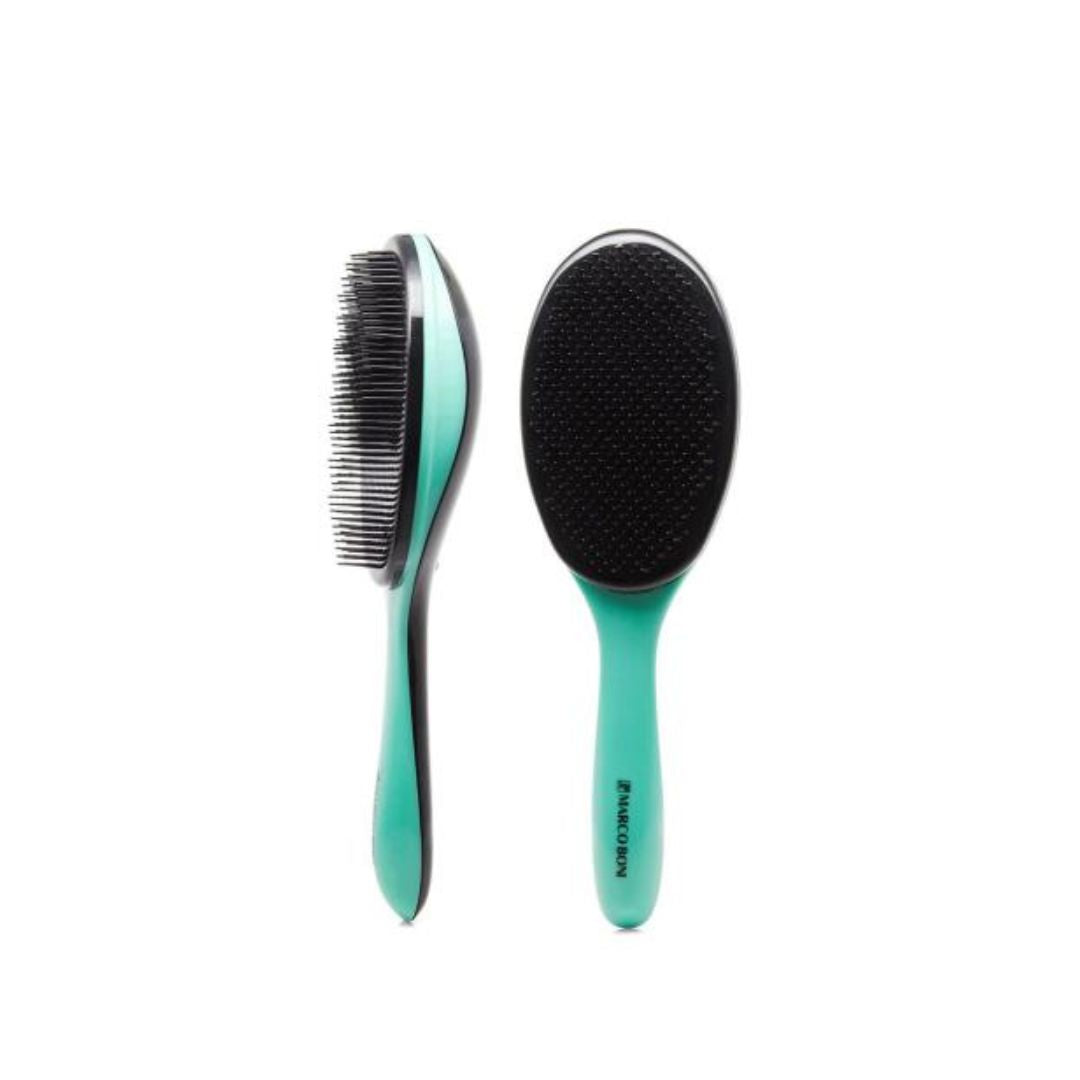 Brosse de coiffure ergonomique démêlante brésilienne verte 7350 Marco Boni