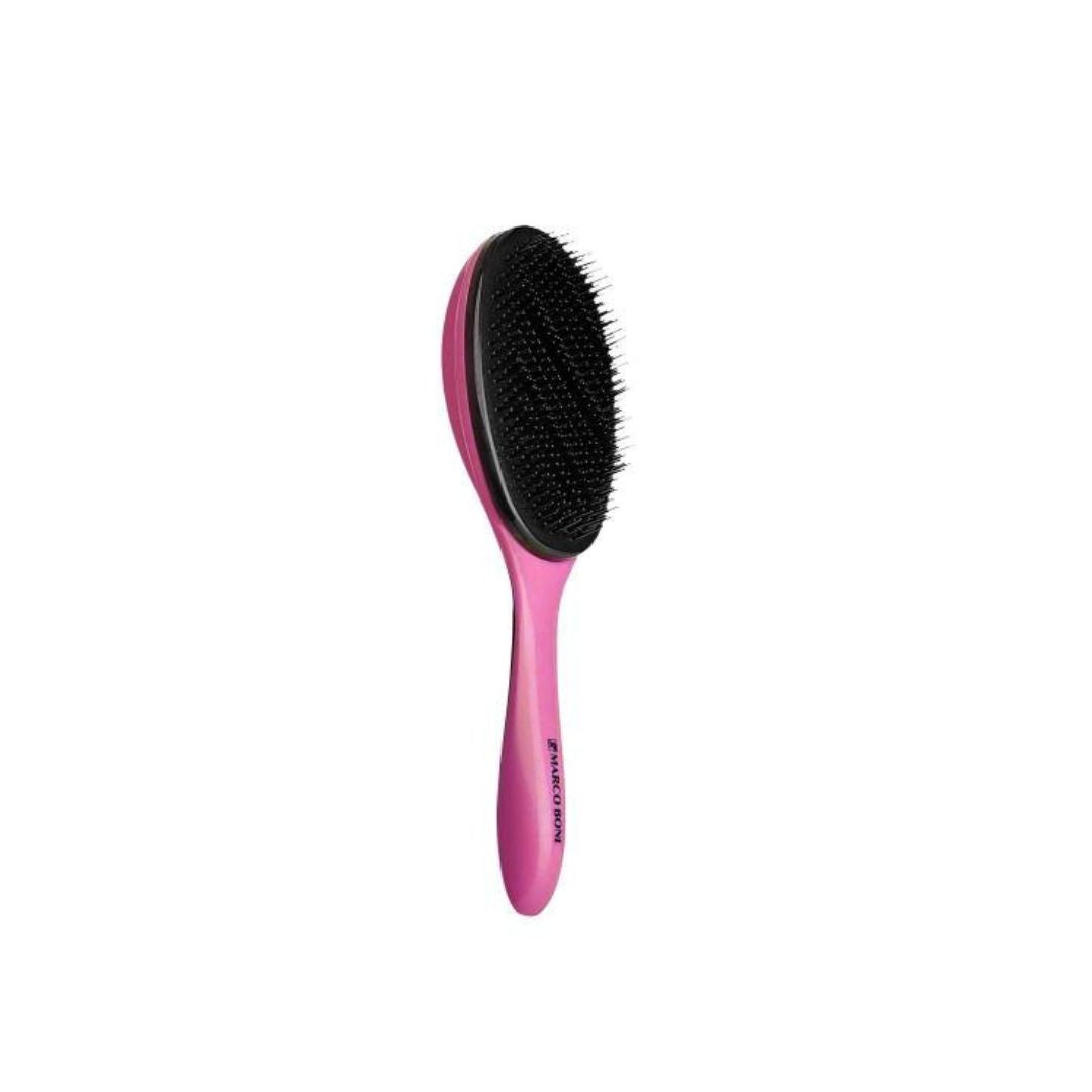 Brosse de coiffure ergonomique démêlante brésilienne rose 7350 Marco Boni