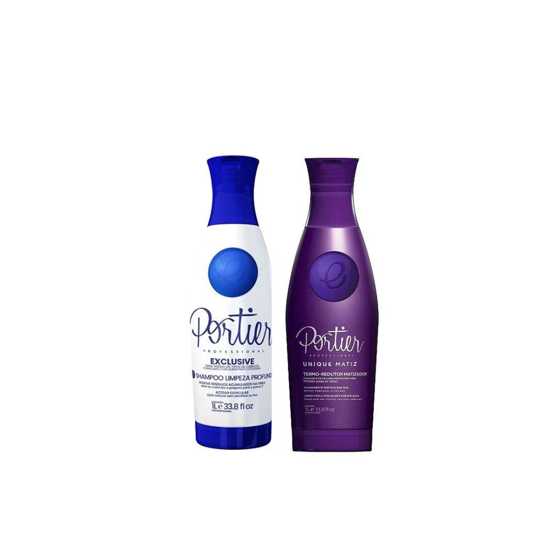 Kit de coloration capillaire unique Matiz de Portier avec réducteur de brushing et shampoing nettoyant en profondeur