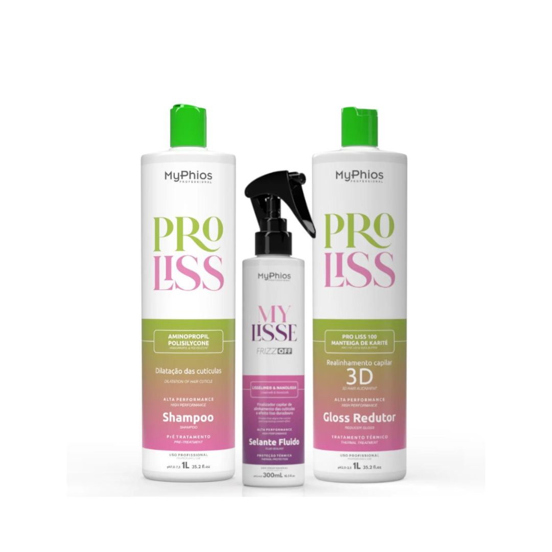 Mon kit réducteur de volume capillaire Phios Pro Liss Realignment + Mon kit fluide scellant Lisse