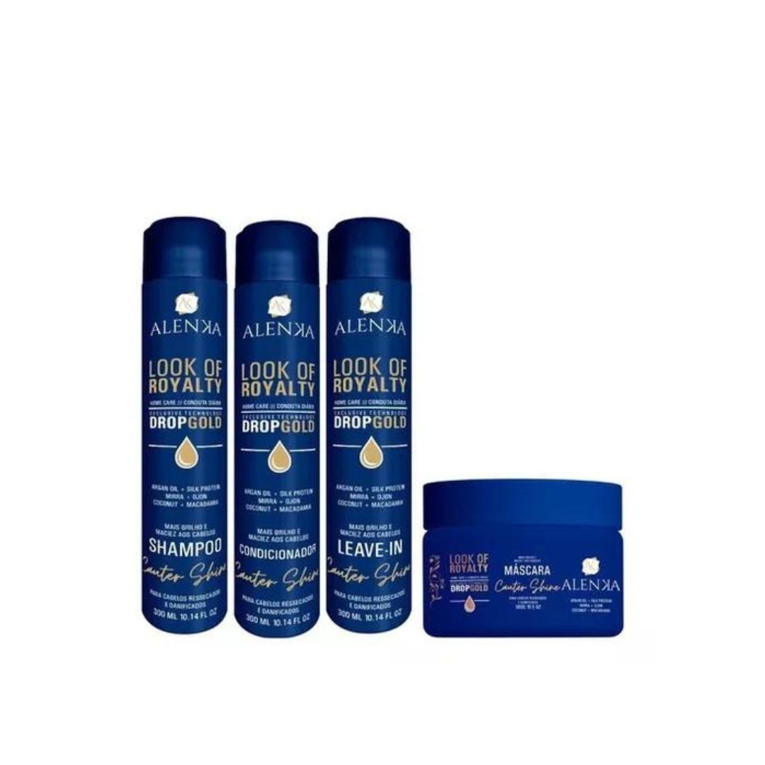 Kit de traitement capillaire anti-frisottis Cauter Shine d'Alenka Loof of Royalty Home Care