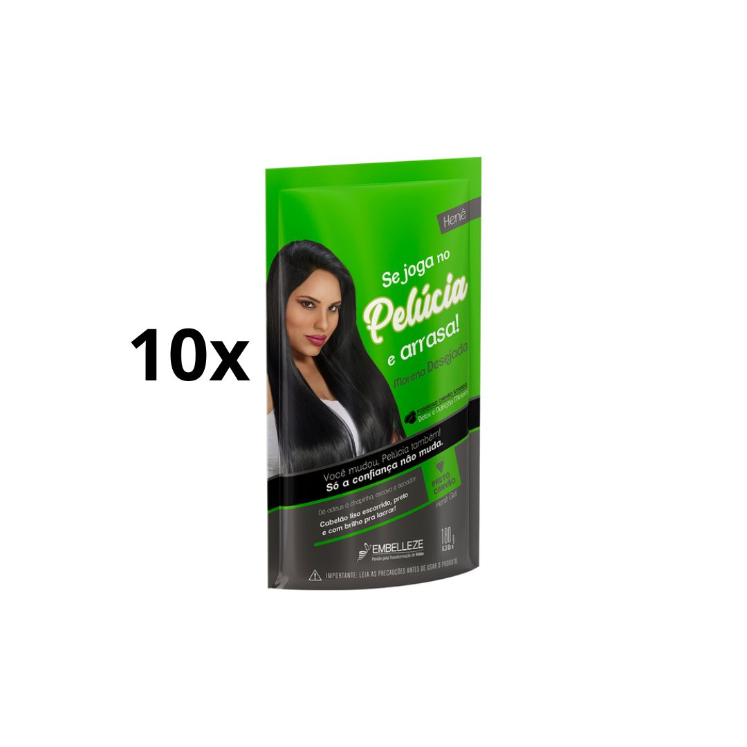 Lot de 10 Semprebella Pelucia Hair Hene Désirée Brunette Pochette 180g Embelleze