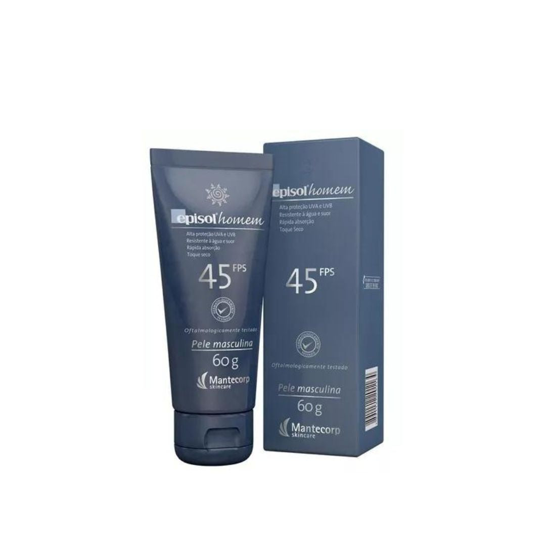 Crème solaire Episol Men 45 FPS Skin Care Protection 60g Mantecorp