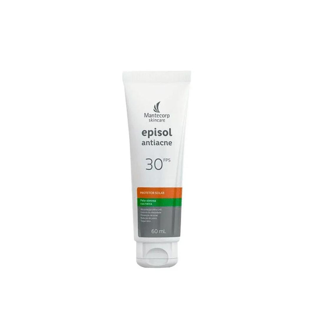 Crème solaire Episol Anti-acné 30FPS Soin de la peau Protection 60 ml Mantecorp