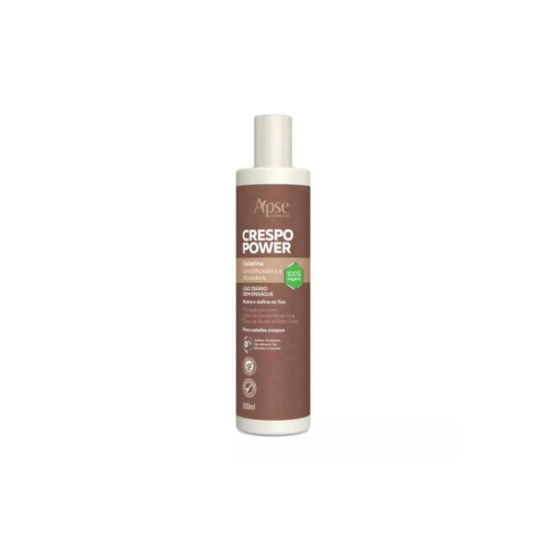 Crespo Power Curly Hair Activator Soin Humidifiant à la Gélatine 300 ml Apse