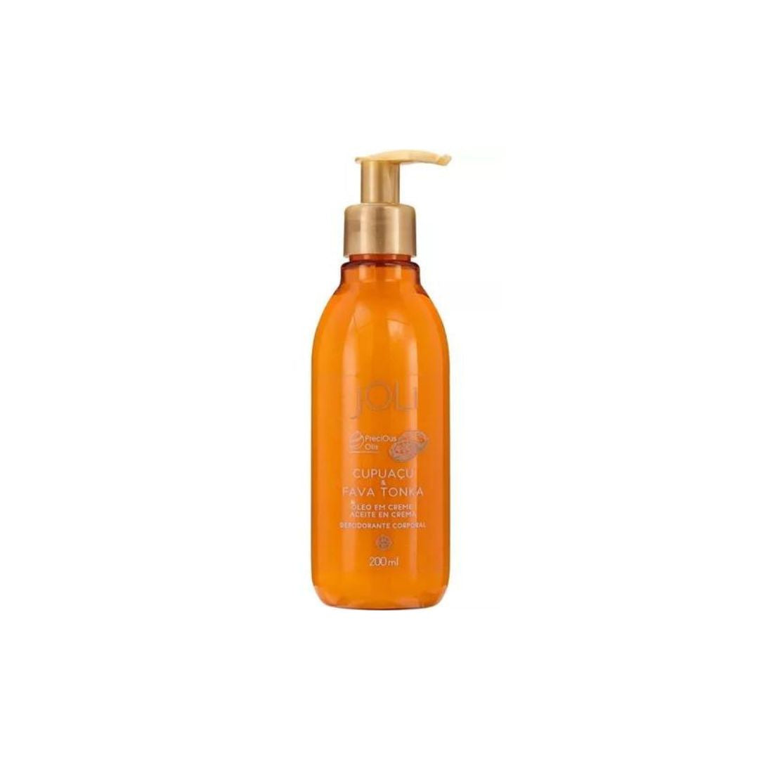 Joli Cupuacu Fava Tonka Huile Crémeuse Hydratante Déodorant Corps 200 ml Hinode