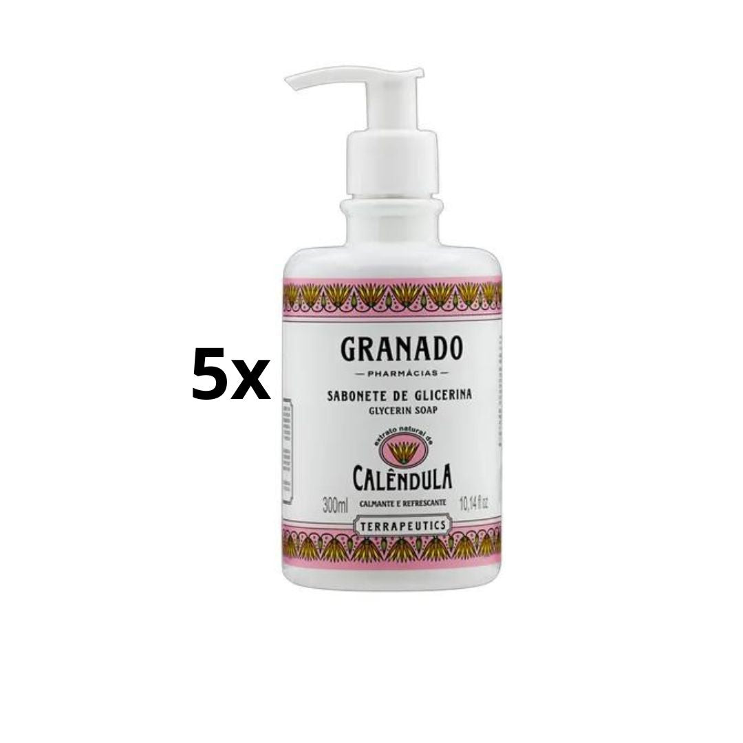 Savon liquide pour le bain et le corps à l'extrait de calendula et à la glycérine de 5 g de Lof of 300 ml