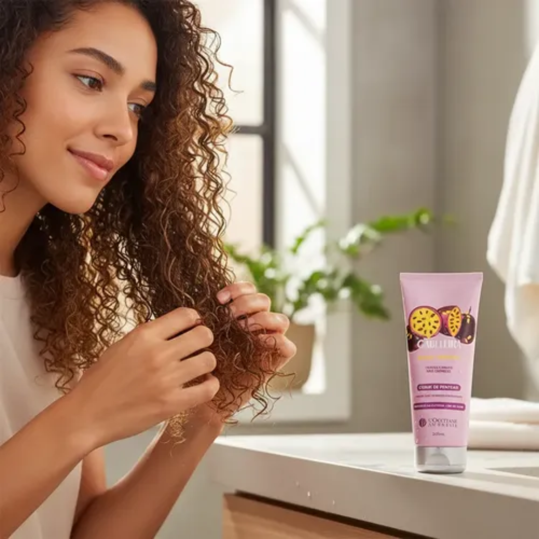 Bonjour Curl Definition Leave-In Curly Hair Cream 200ml L'Occitane