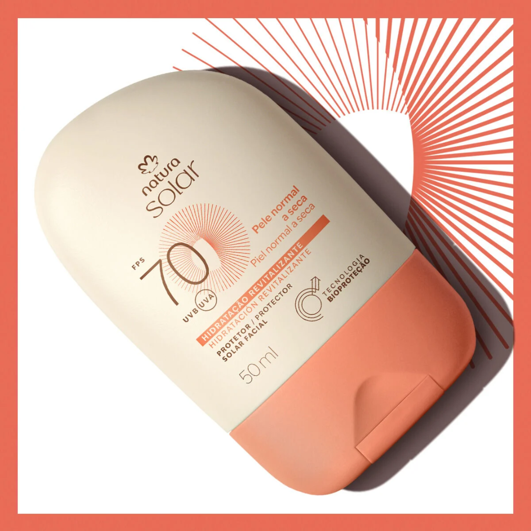 Solar SPF 70 Facial Sunscreen for Normal to Dry Skin 50ml Natura