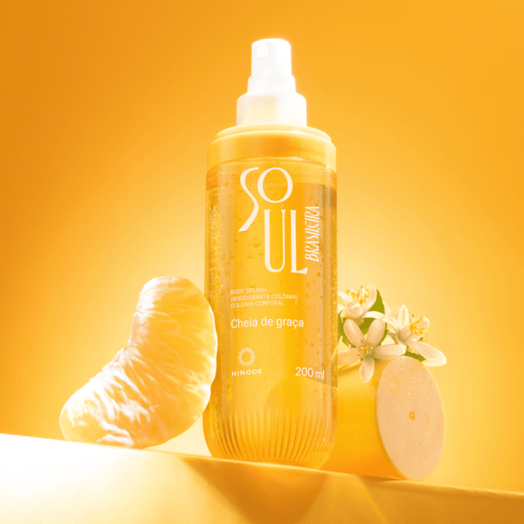 Body Splash Soul Brasileira Cheia de Graça Fresh Fruity Floral 200ml Hinode