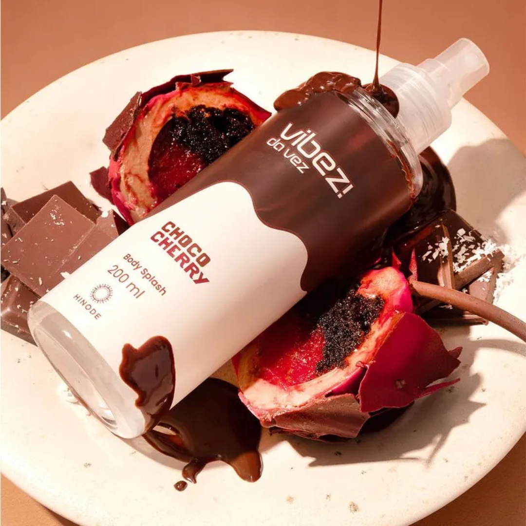 Body Splash Choco Cherry Vibez da Vez Sweet Gourmand Fragrance 200ml Hinode