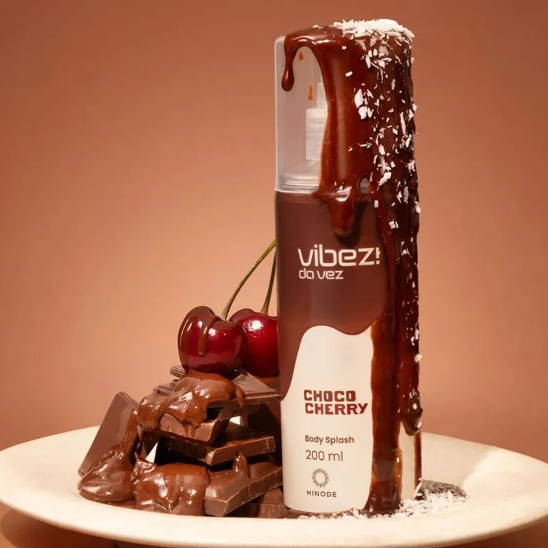 Body Splash Choco Cherry Vibez da Vez Sweet Gourmand Fragrance 200ml Hinode