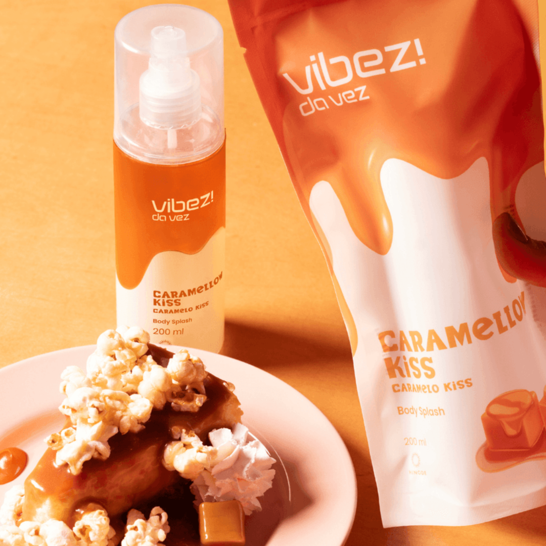 Vibez da Vez Caramellow Kiss Body Splash Sweet Fragance 200ml Hinode