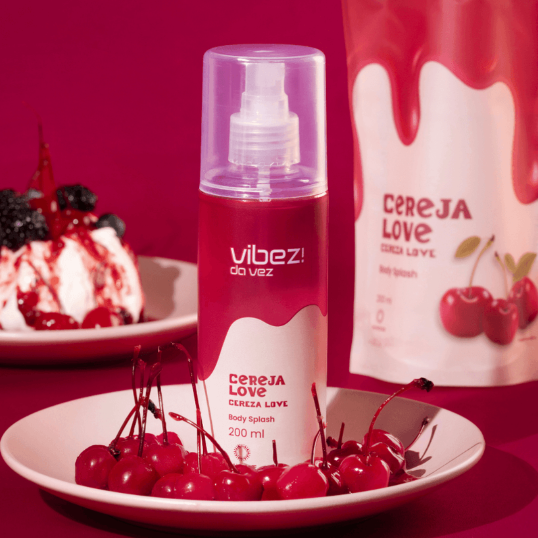 Cereja Love Vibez da Vez Body Splash Sweet Fruity Fragrance 200ml Hinode