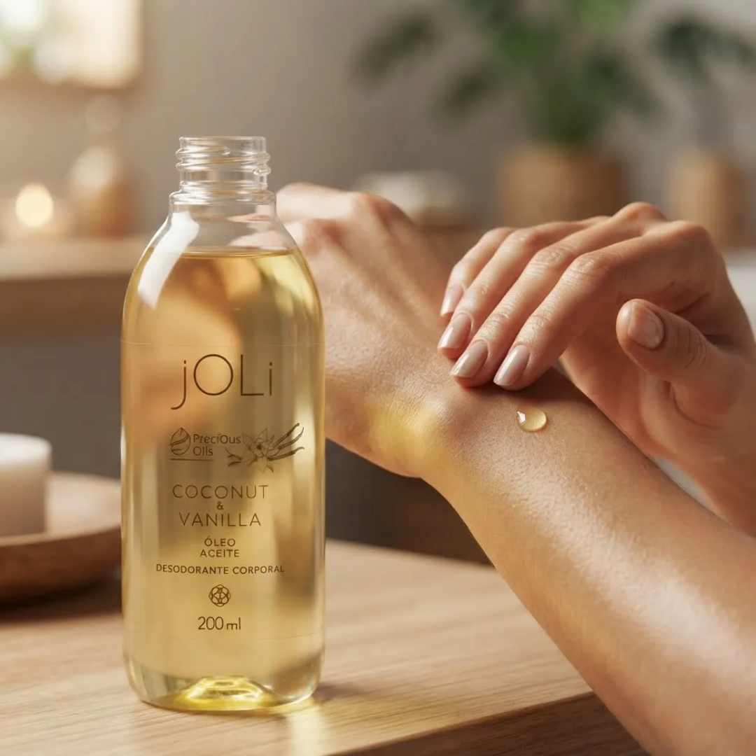 Joli Coconut Vanilla Body Oil Sweet Gourmand Fragrance 140ml Hinode