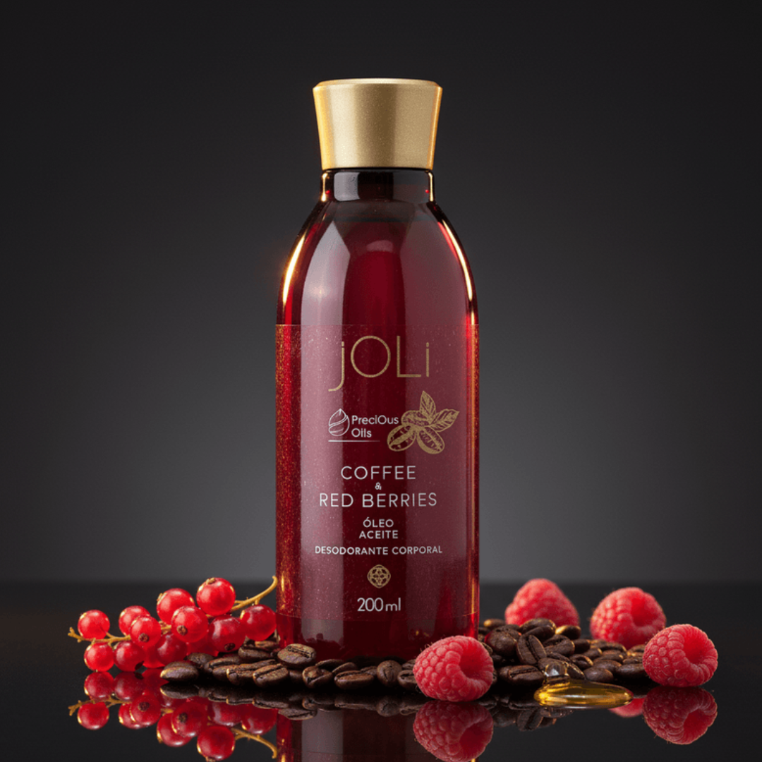 Joli Coffee & Red Berries Deodorant Body Oil Sweet Gourmand 200ml Hinode