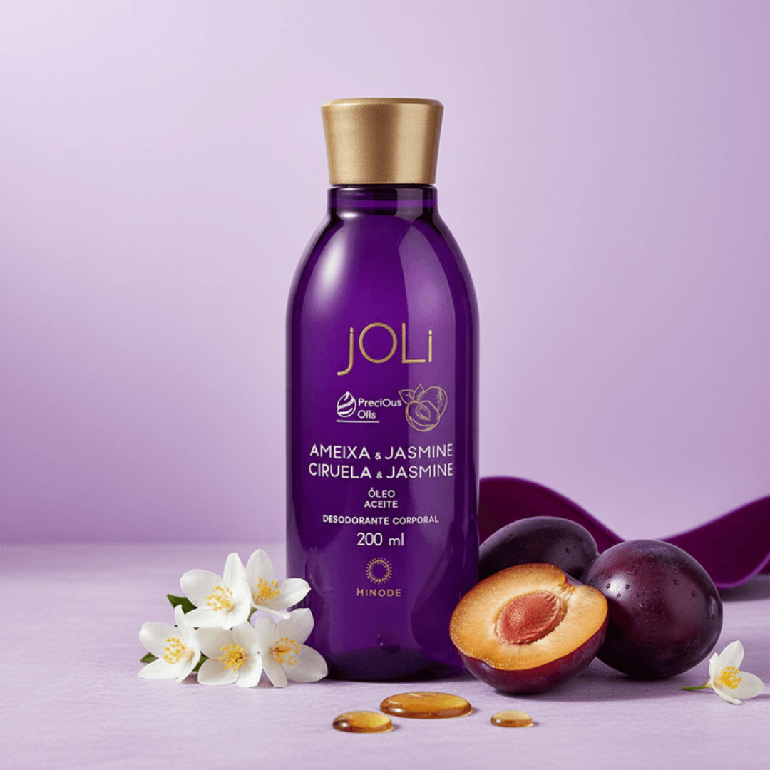 Joli Plum & Jasmine Deodorant Body Oil Fruity Floral 200ml Hinode