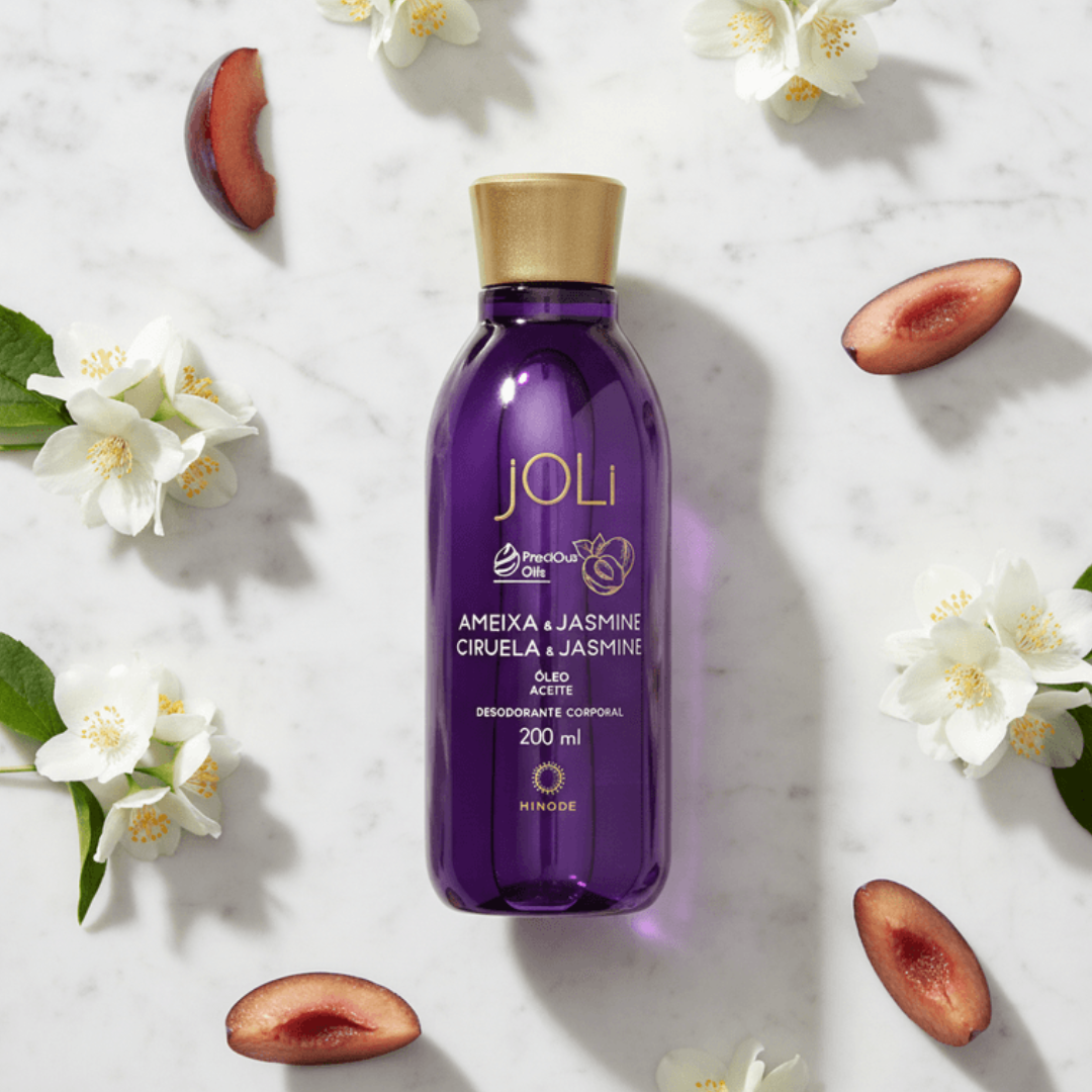 Joli Plum & Jasmine Deodorant Body Oil Fruity Floral 200ml Hinode